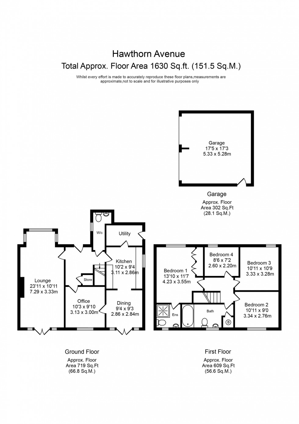 Floorplan for Hawthorn Avenue, Burscough, L40