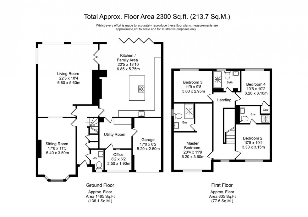 Floorplan for Oak Drive, Burscough, L40