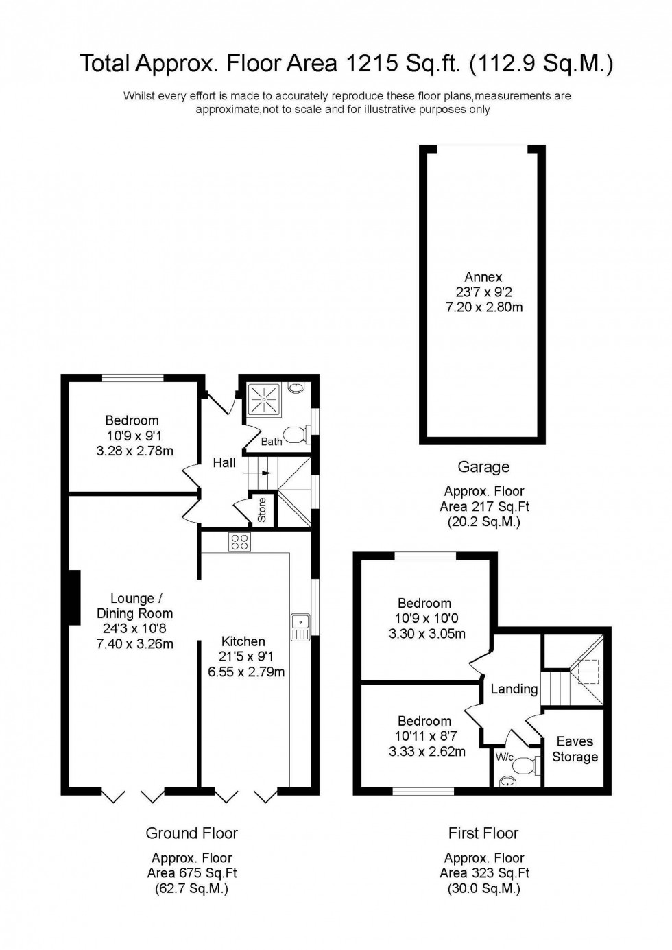 Floorplan for Junction Lane, Burscough, L40