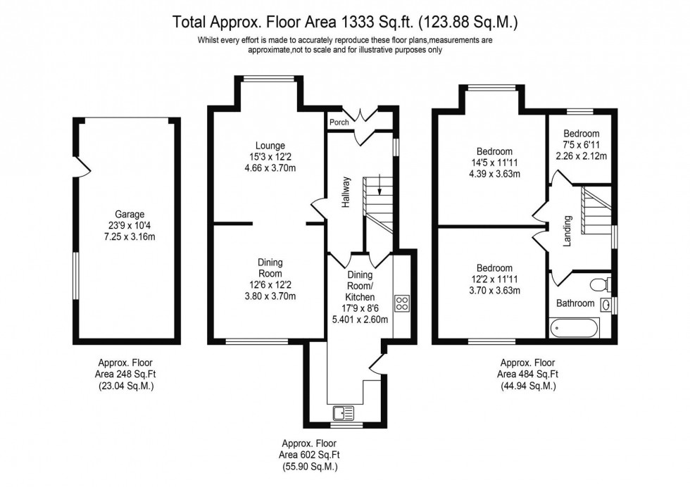 Floorplan for Liverpool Road South, Burscough, L40