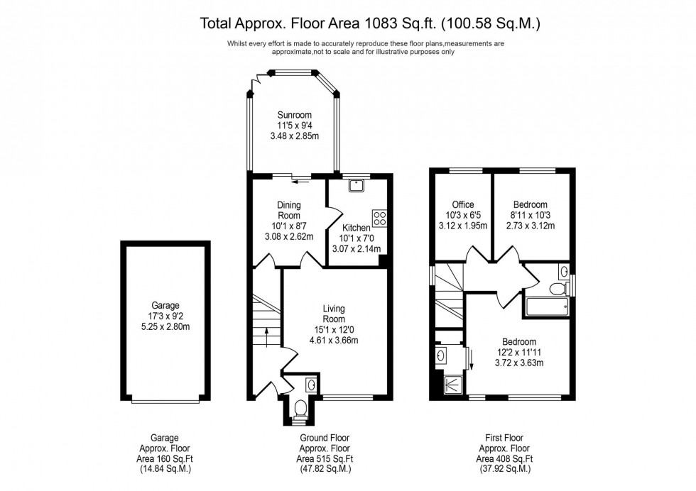 Floorplan for Vicarage Gardens, Burscough, L40