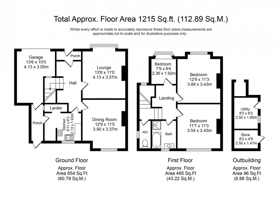 Floorplan for Liverpool Road South, Burscough, L40