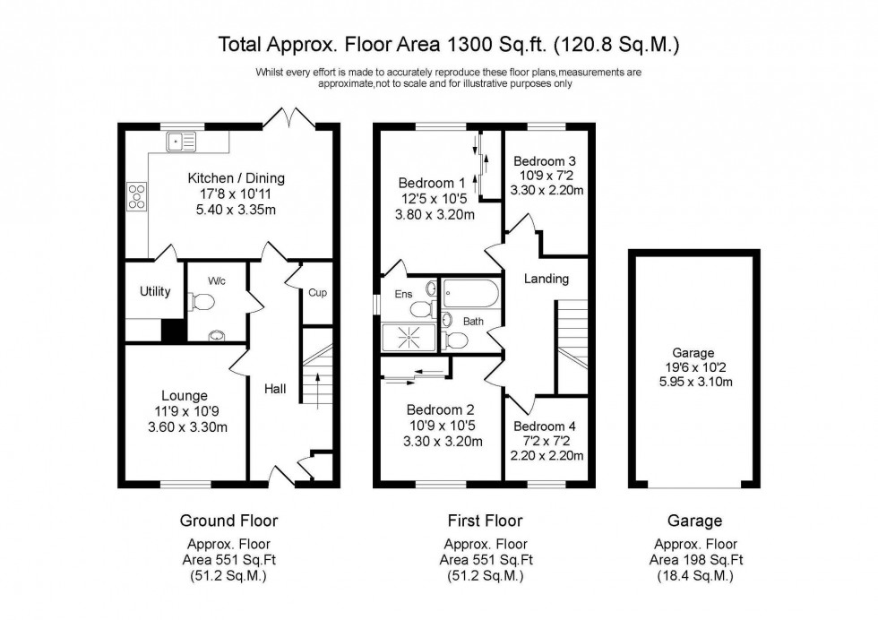 Floorplan for High Grove Park, Burscough, L40