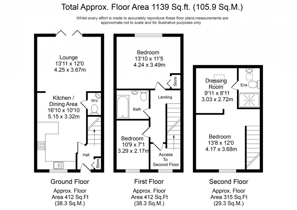 Floorplan for Folly View Grove, Burscough, L40