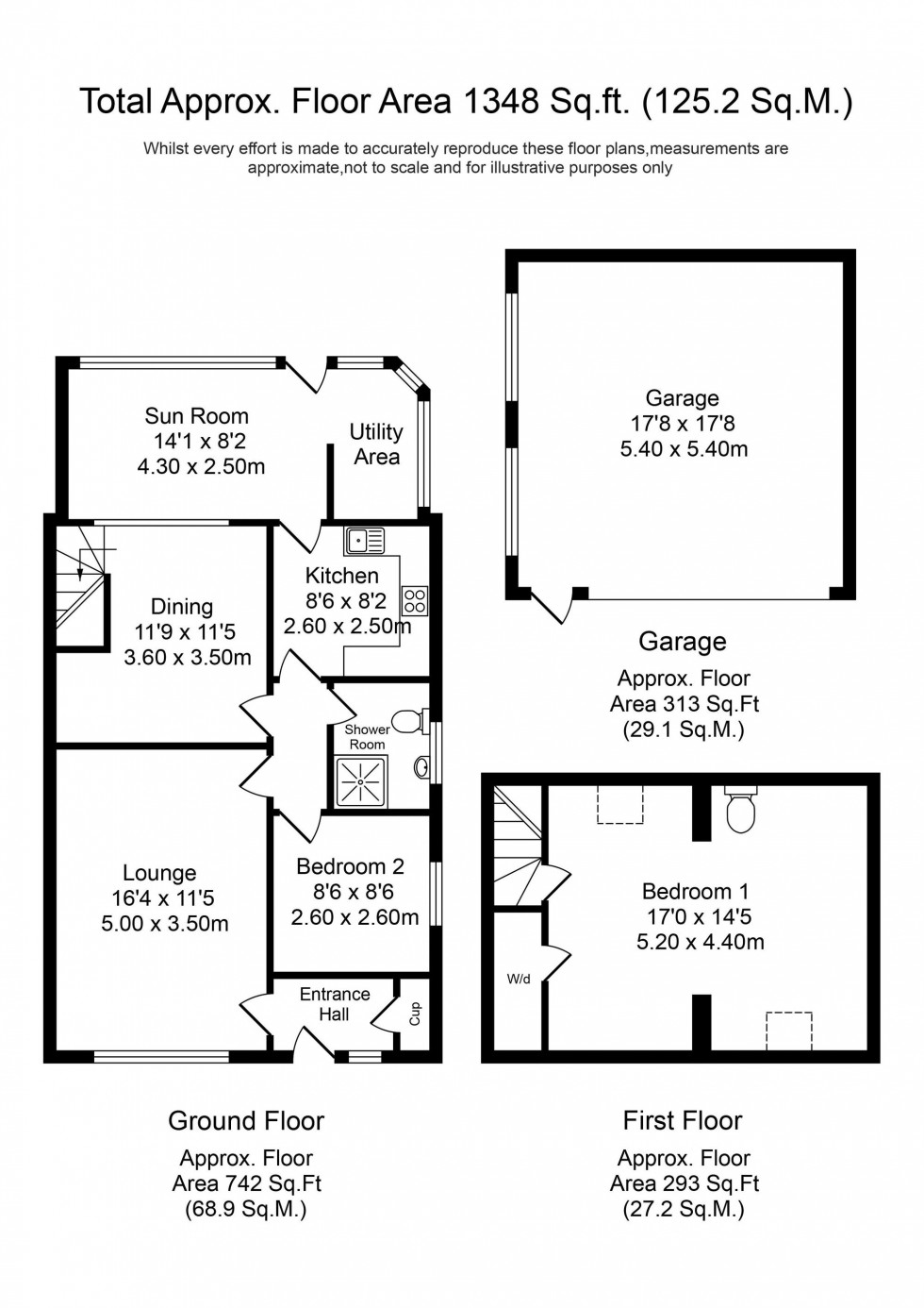 Floorplan for Neargates, Charnock Richard, PR7