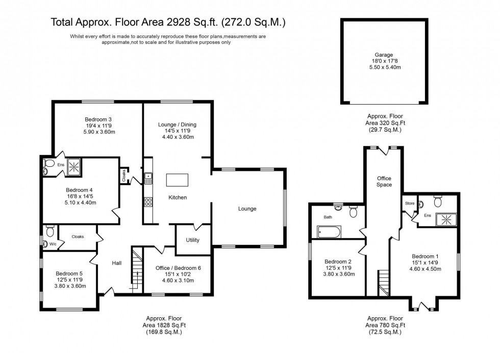 Floorplan for Delph Lane, Charnock Richard, PR7