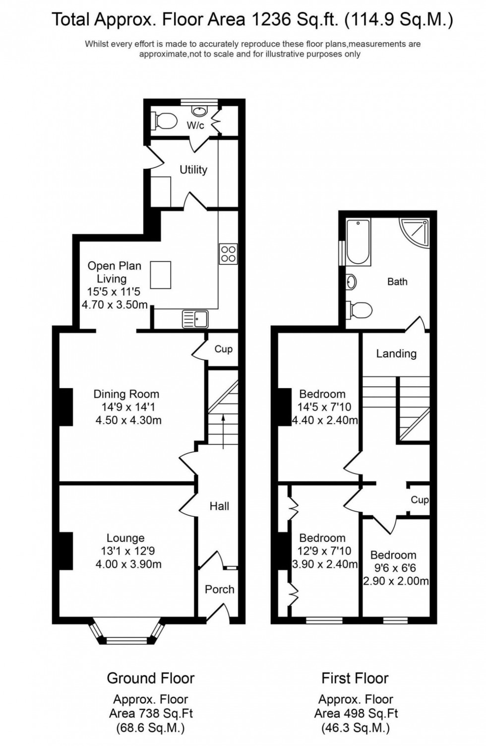 Floorplan for Heapey Road, Chorley, PR6
