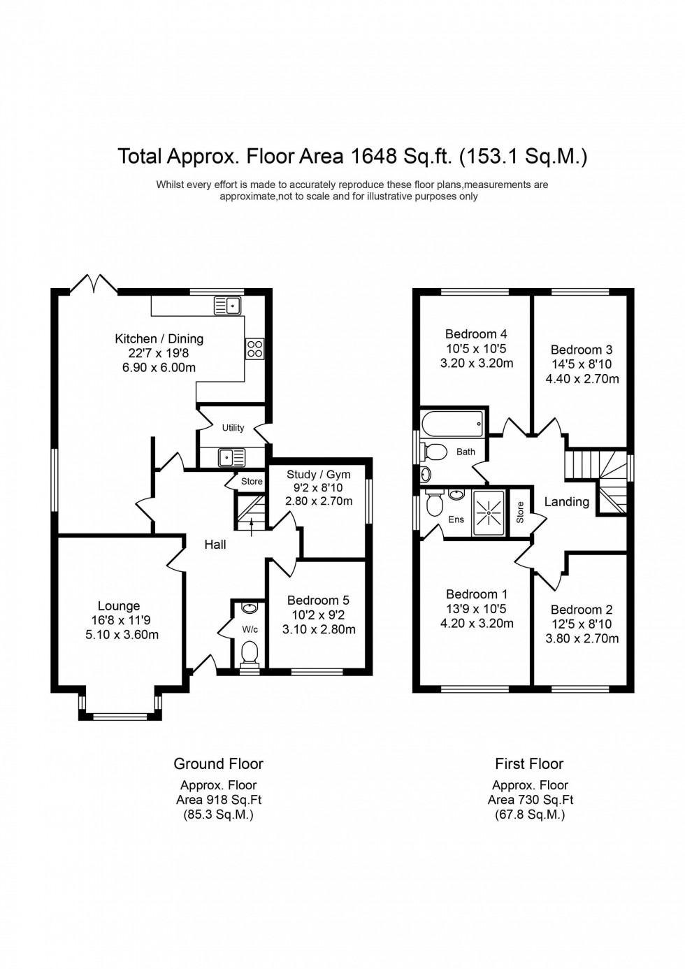 Floorplan for Charter Lane, Charnock Richard, PR7