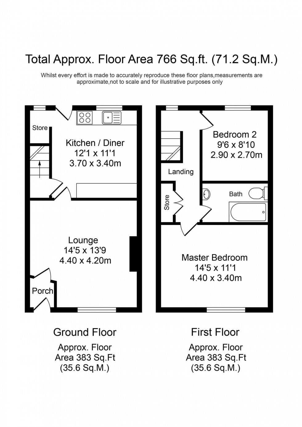 Floorplan for Alker Street, Chorley, PR7