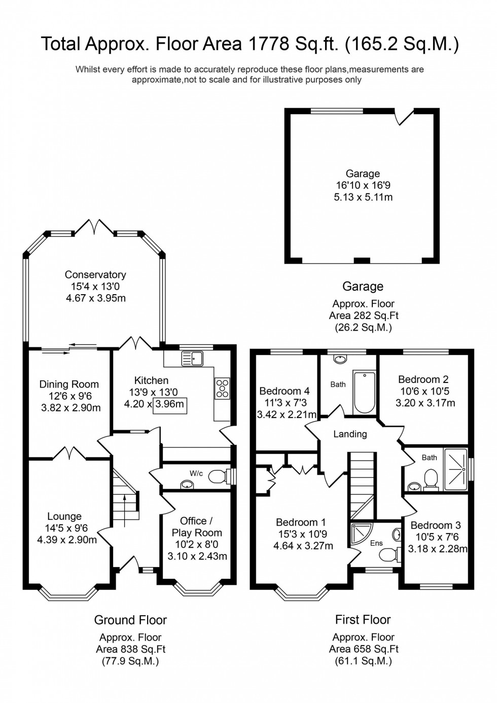 Floorplan for The Willows, Chorley, PR7