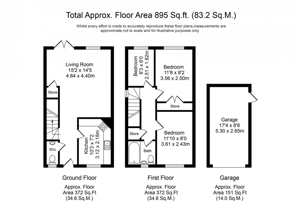 Floorplan for Quarry Road, Chorley, PR6