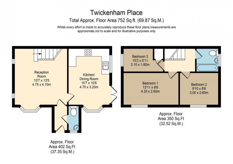 Floorplan for Twickenham Place, Chorley, PR7