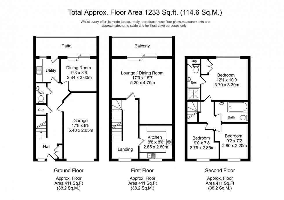 Floorplan for Bridge Mill Court, Chorley, PR6