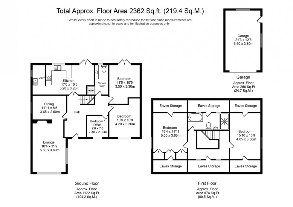 Floorplan for Runshaw Lane, Euxton, PR7