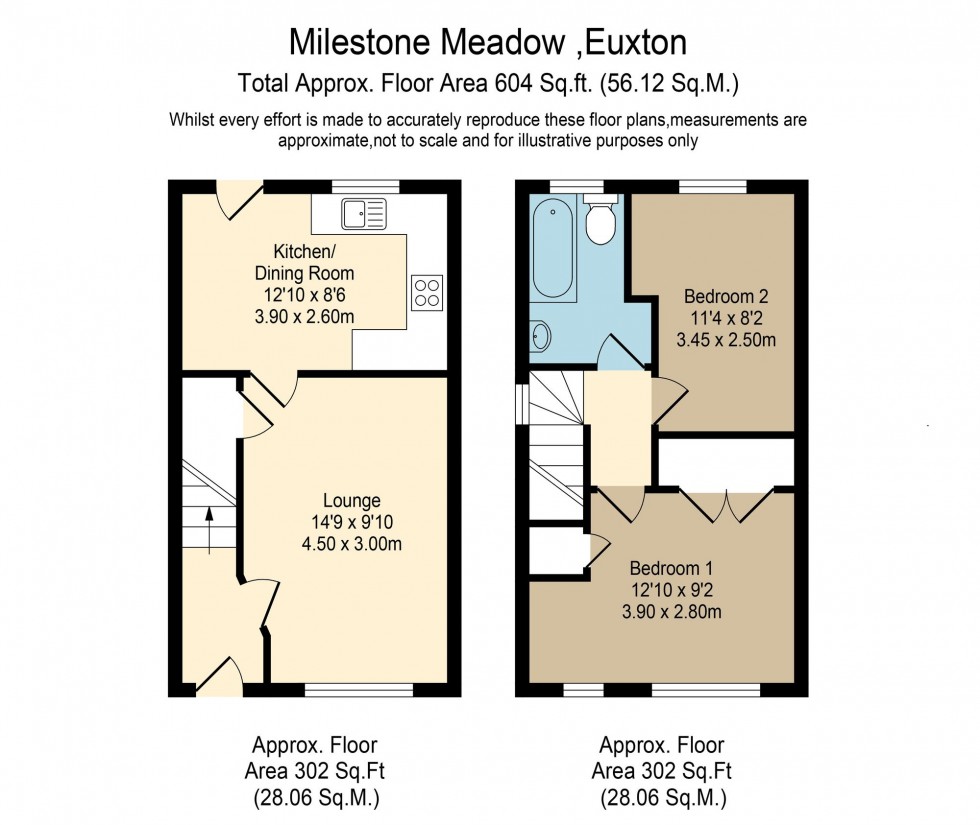 Floorplan for Mile Stone Meadow, Euxton, PR7