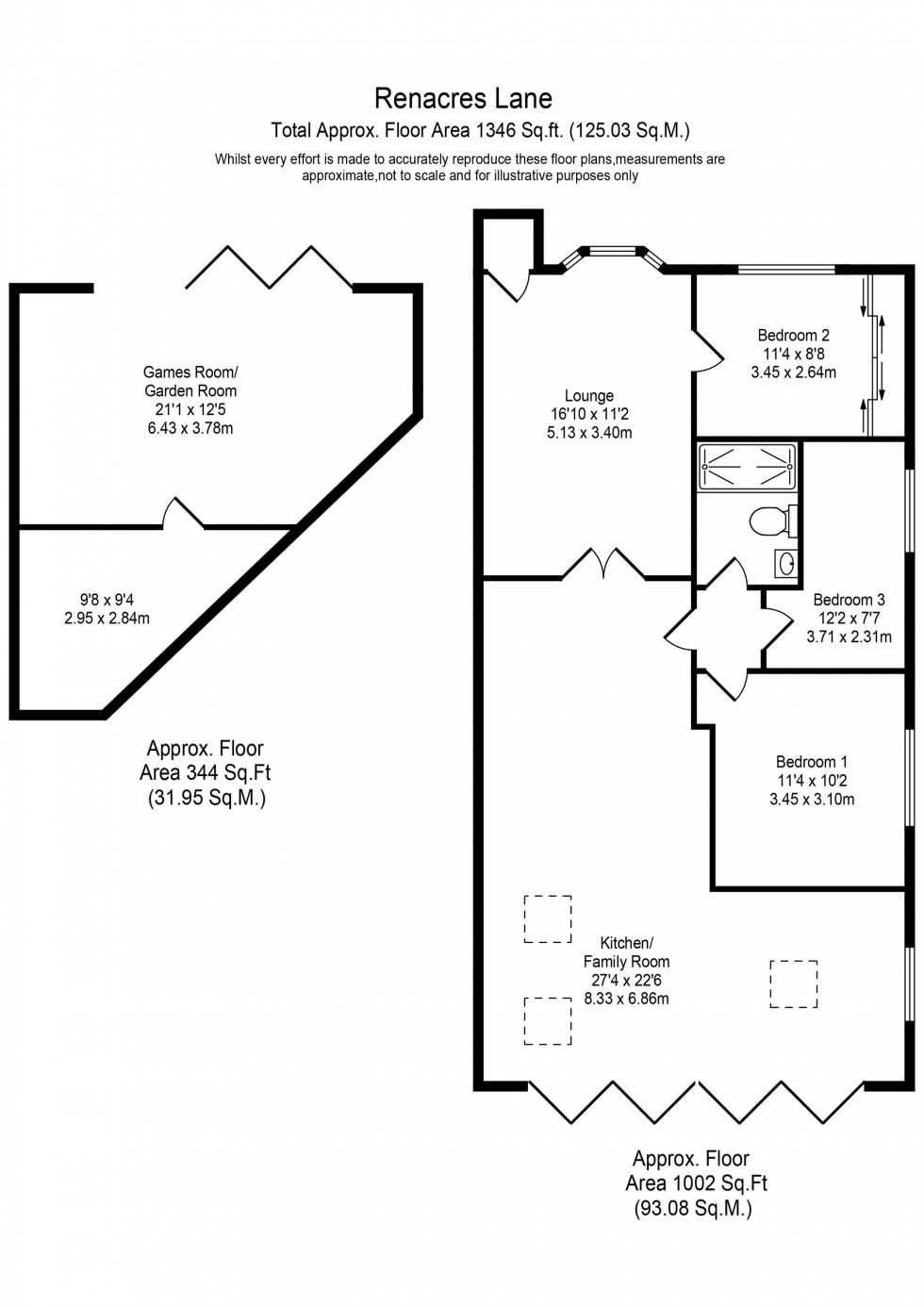 Floorplan for Renacres Lane, Halsall, L39