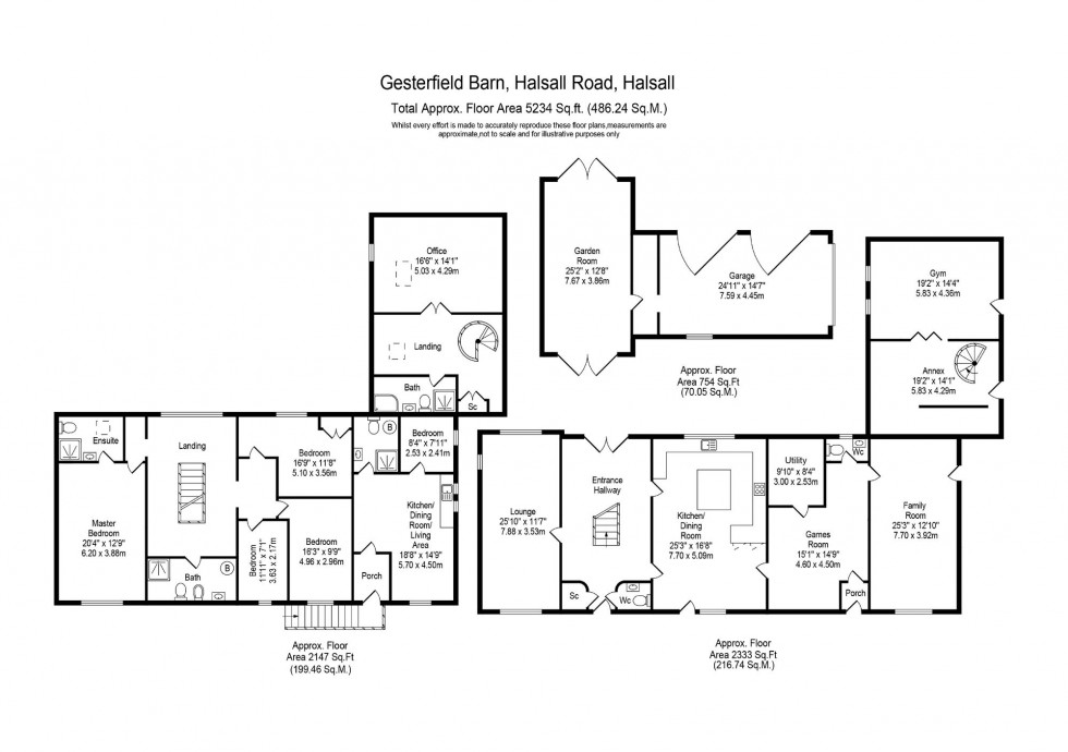 Floorplan for Halsall Road, Halsall, L39