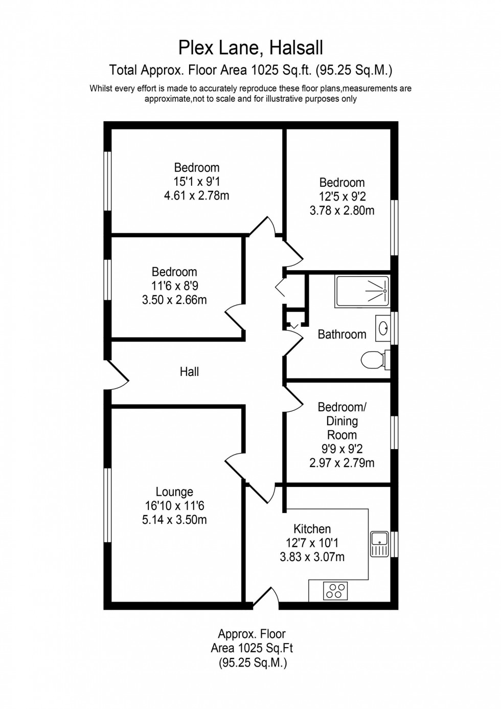 Floorplan for Plex Lane, Halsall, L39