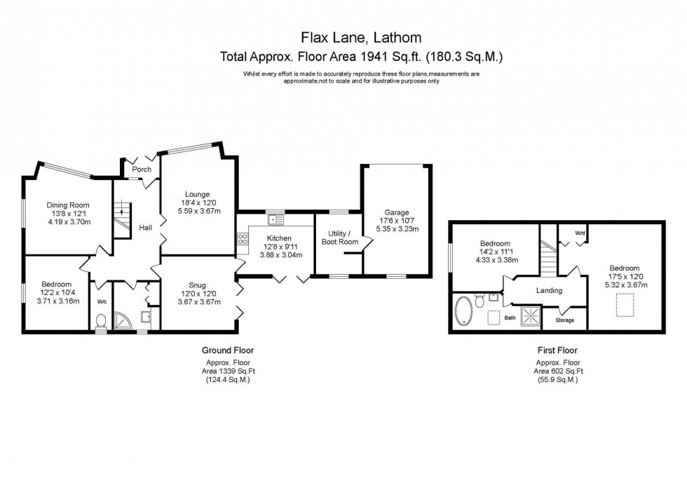 Floorplan for Flax Lane, Lathom, L40
