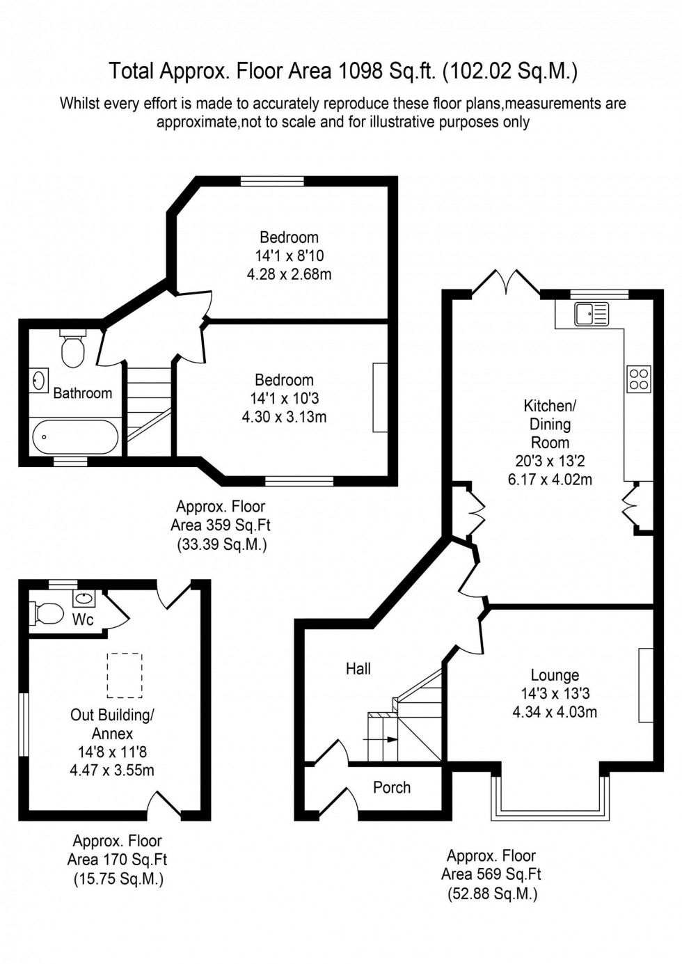 Floorplan for Deans Lane, Lathom, L40