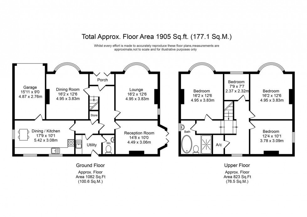 Floorplan for Blaguegate Lane, Lathom, WN8