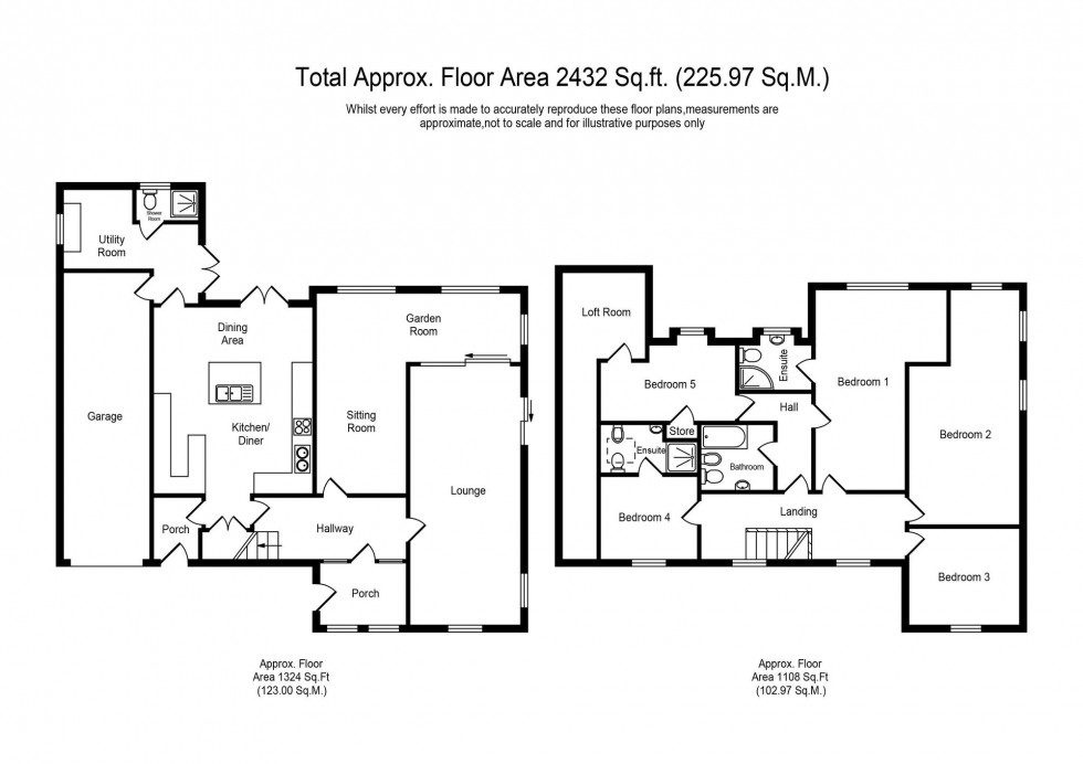 Floorplan for Lyelake Lane, Lathom, L40