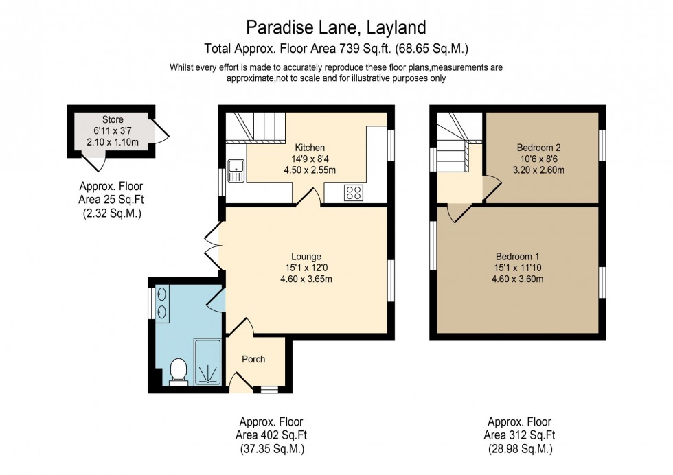 Floorplan for Paradise Lane, Leyland, PR26