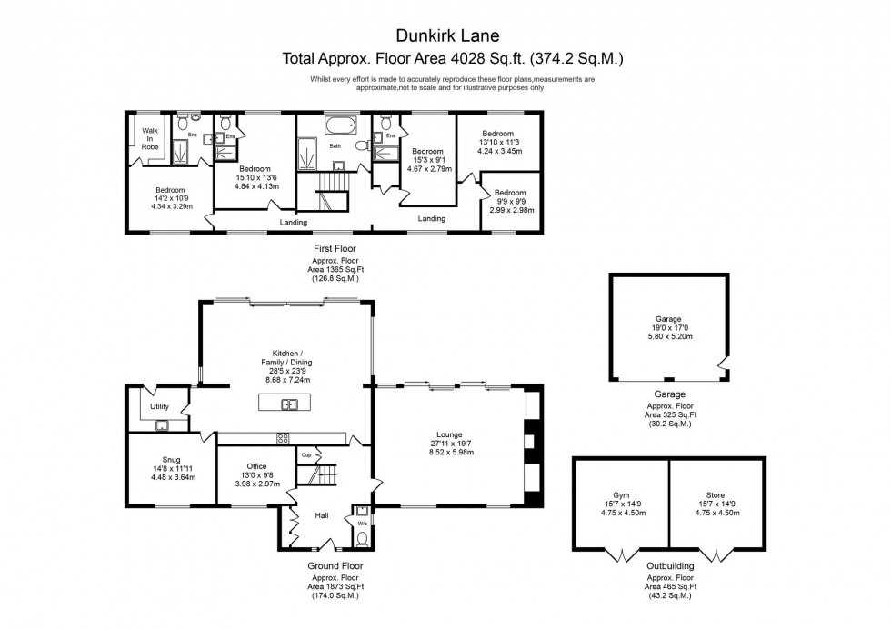 Floorplan for Dunkirk Lane, Leyland, PR26
