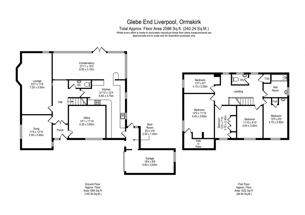 Floorplan for Glebe End, Liverpool, L29