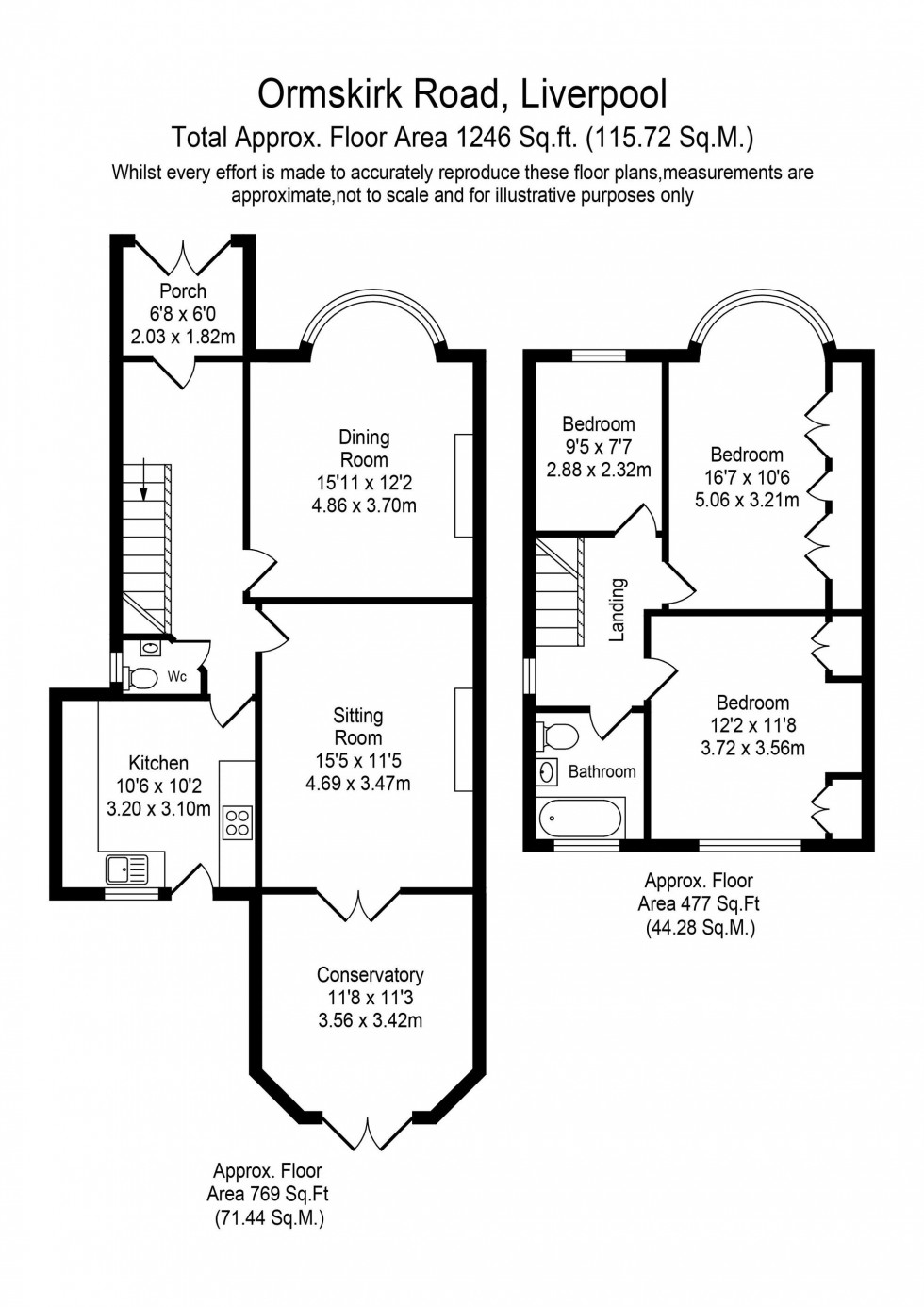 Floorplan for Ormskirk Road, Liverpool, L10