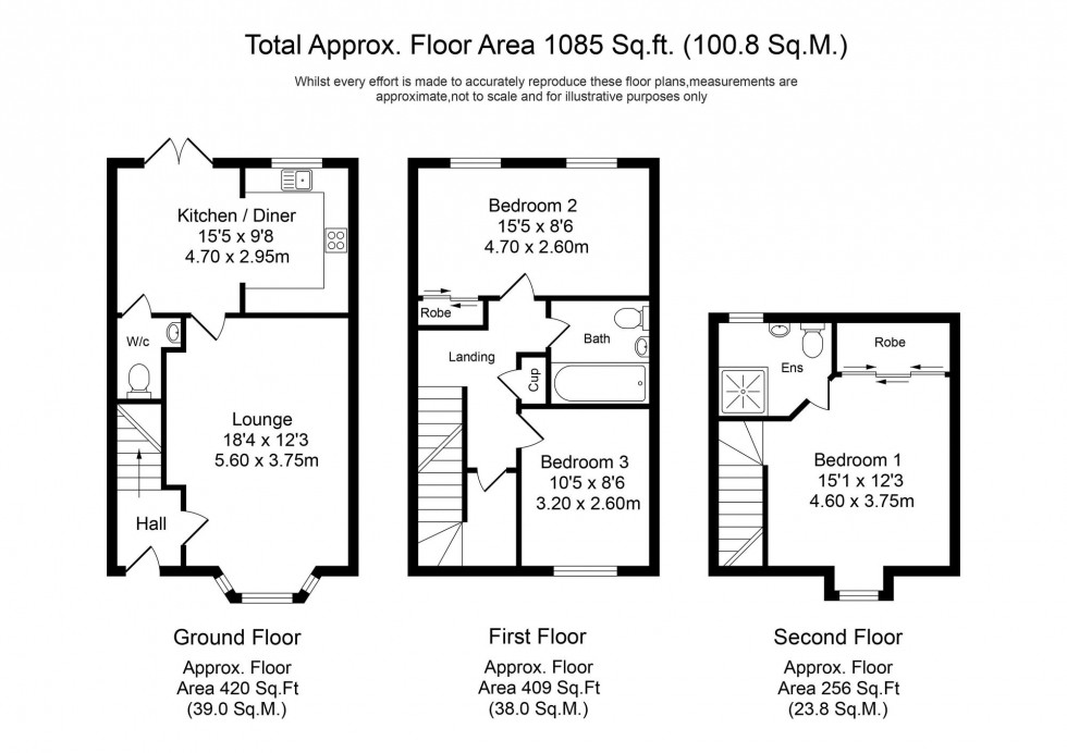 Floorplan for Cainfield Walk, Liverpool, L4