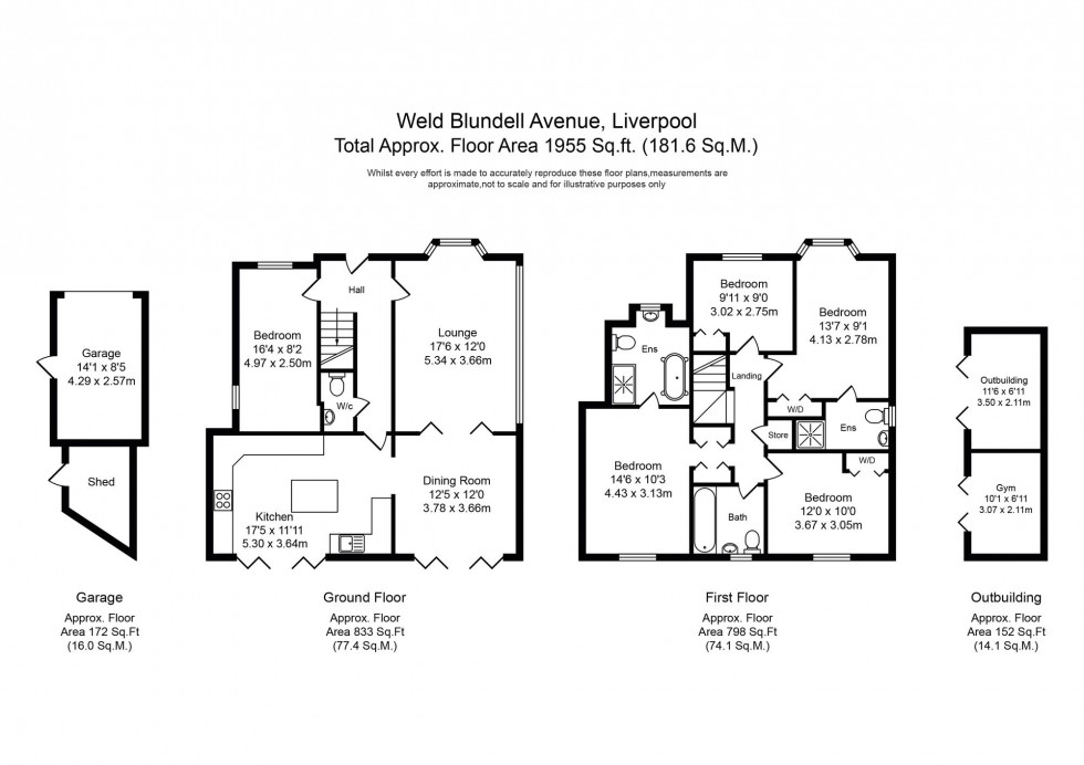 Floorplan for Weld Blundell Avenue, Liverpool, L31