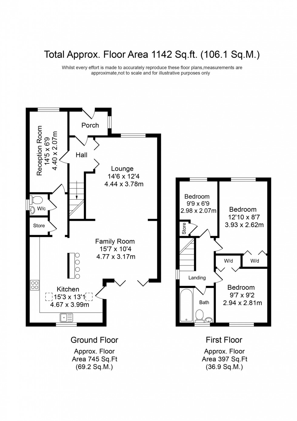 Floorplan for Oulton Close, Liverpool, L31