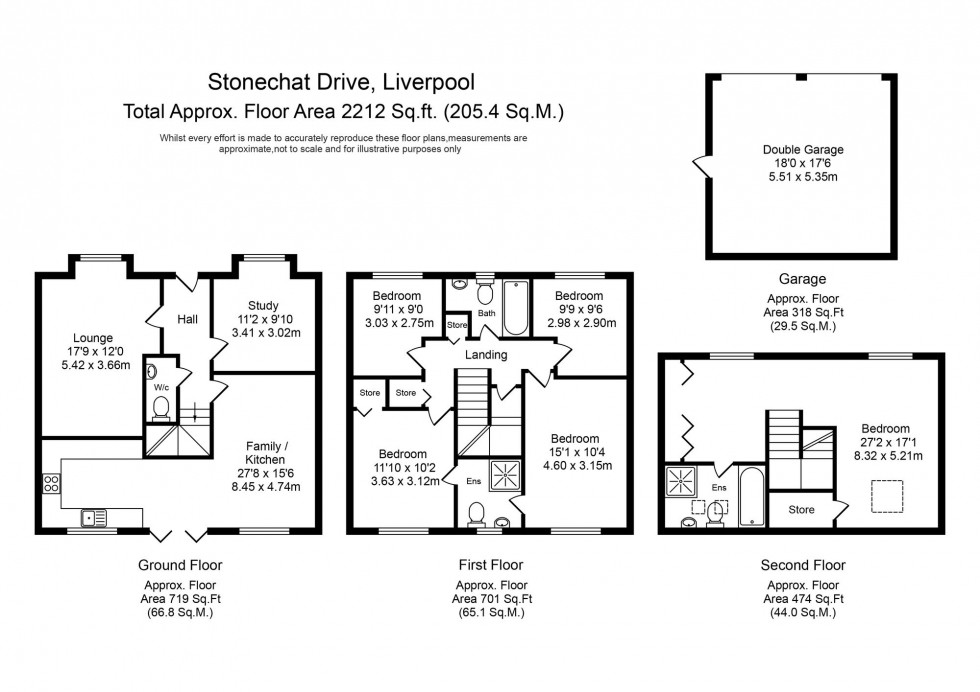 Floorplan for Stonechat Drive, Maghull, L31
