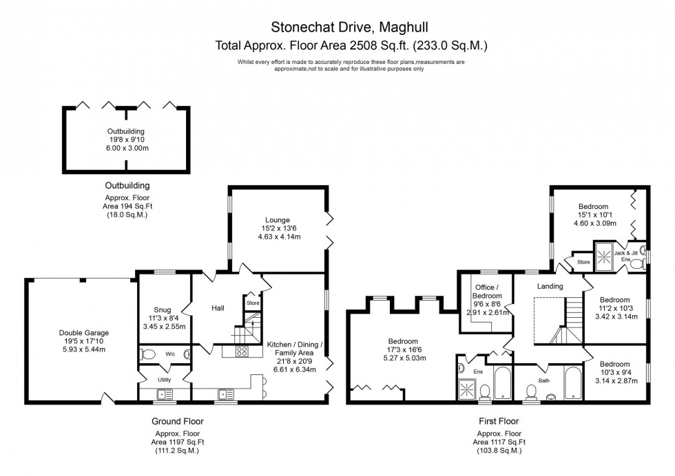 Floorplan for Stonechat Drive, Maghull, L31