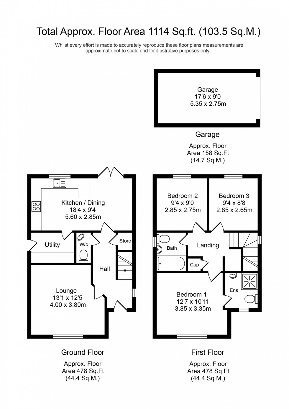 Floorplan for Swallow Crescent, Maghull, L31