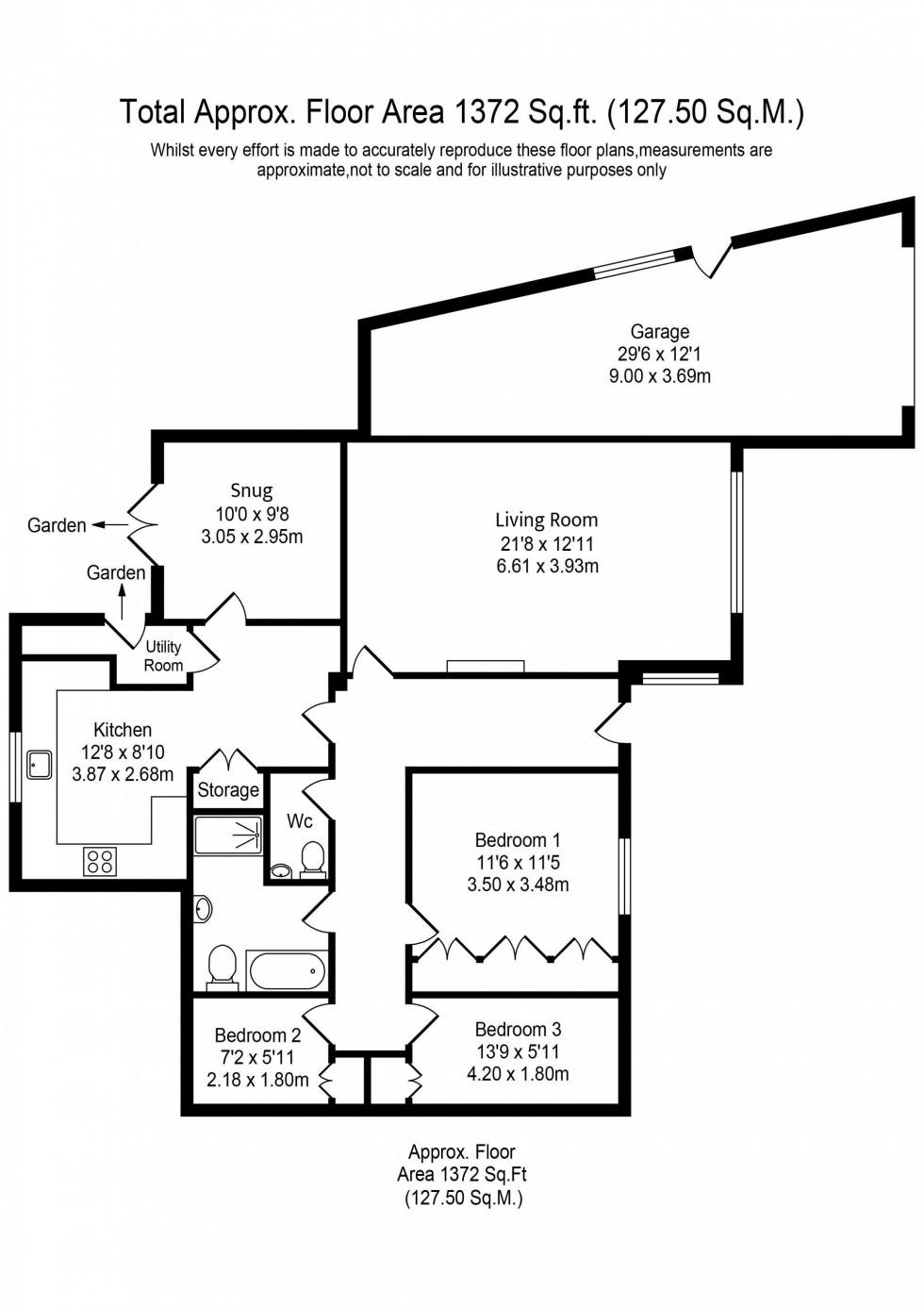 Floorplan for Ridley Lane, Mawdesley, L40