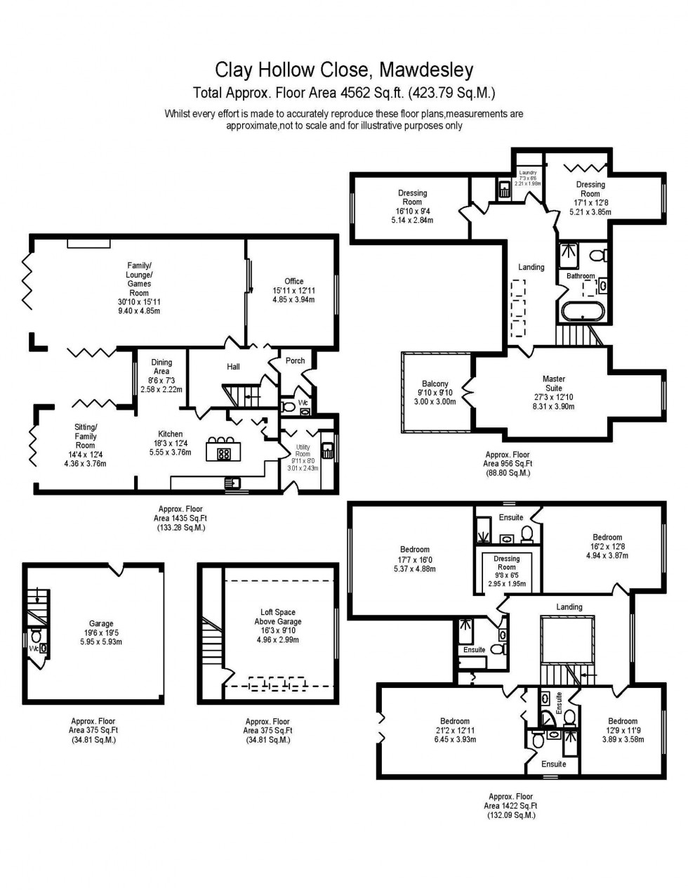 Floorplan for Clay Hollow Lane, Mawdesley, L40
