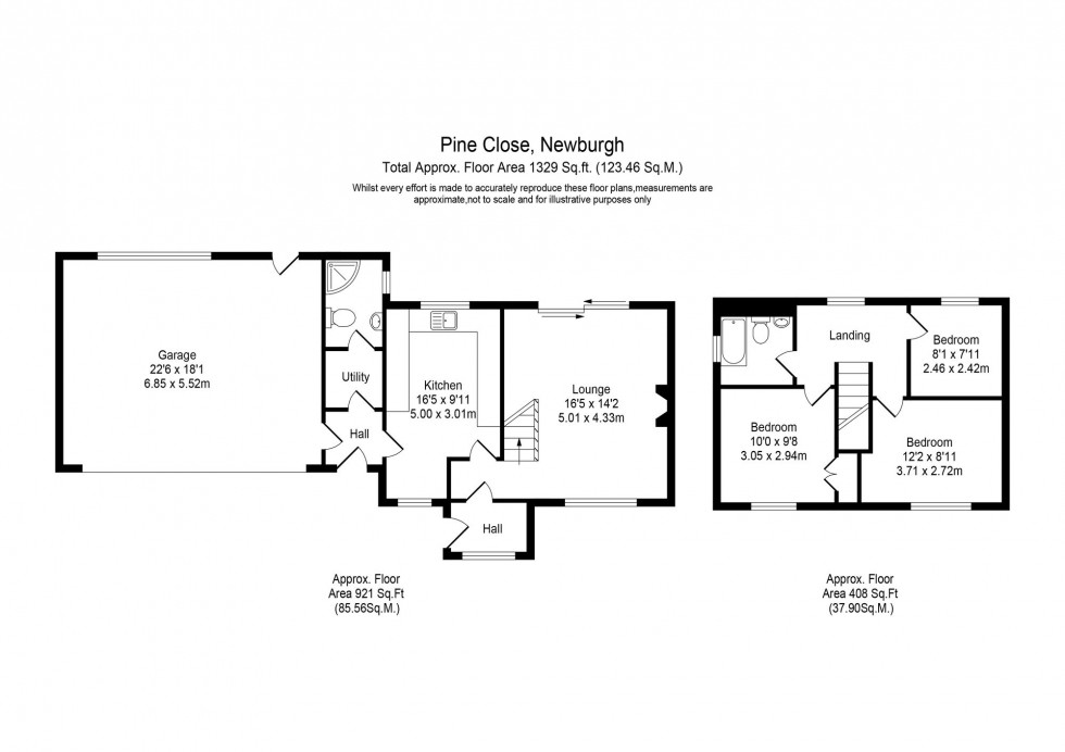 Floorplan for Pine Close, Newburgh, WN8