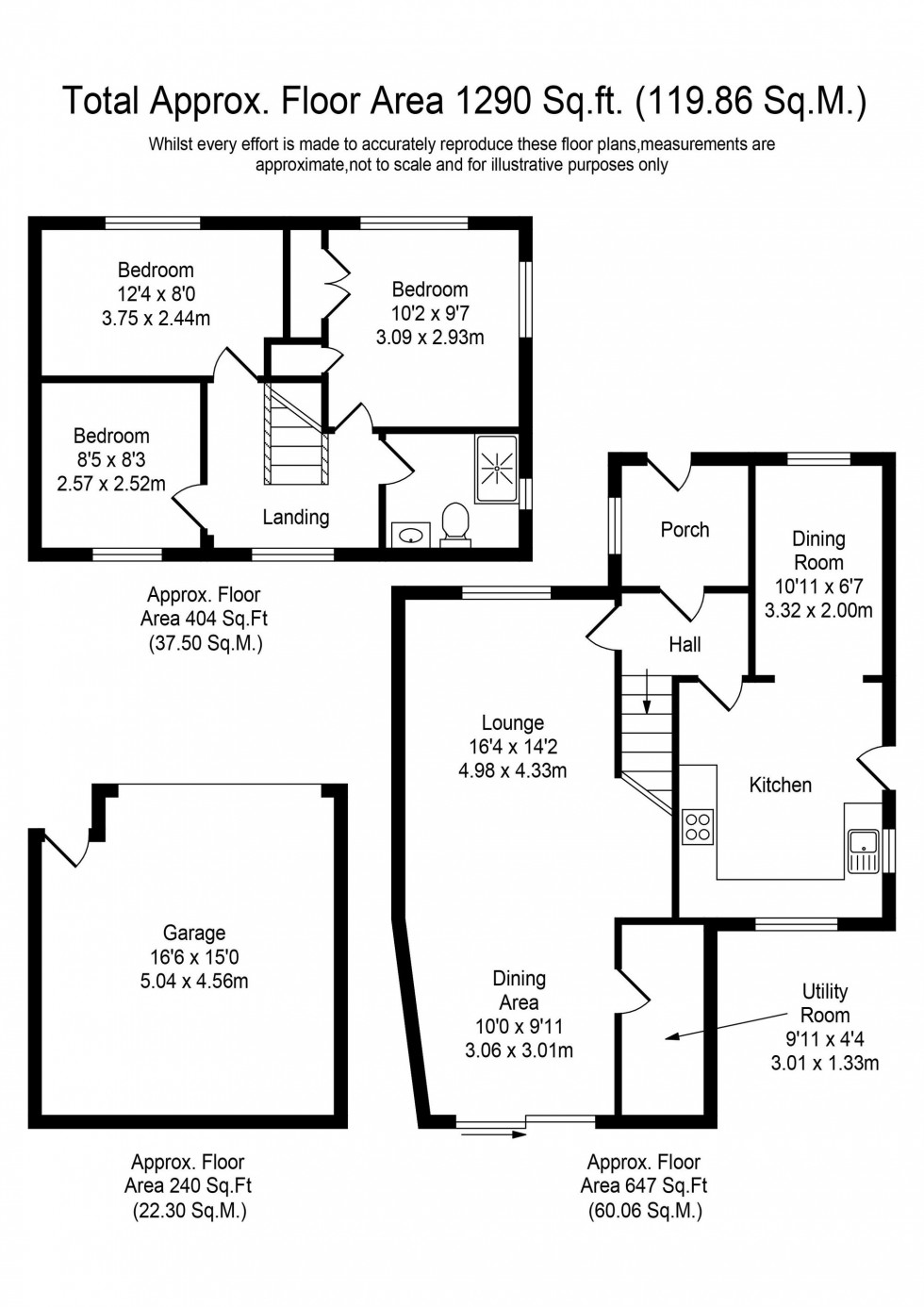 Floorplan for Pine Close, Newburgh, WN8