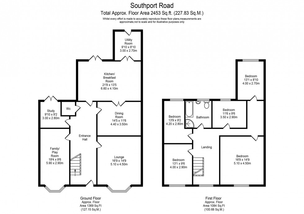 Floorplan for Southport Road, Ormskirk, L39