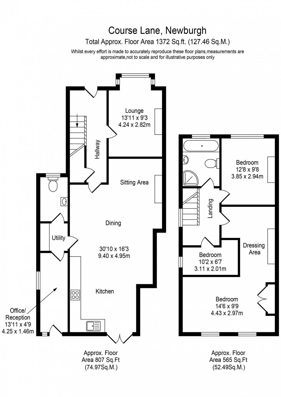 Floorplan for Course Lane, Newburgh, WN8