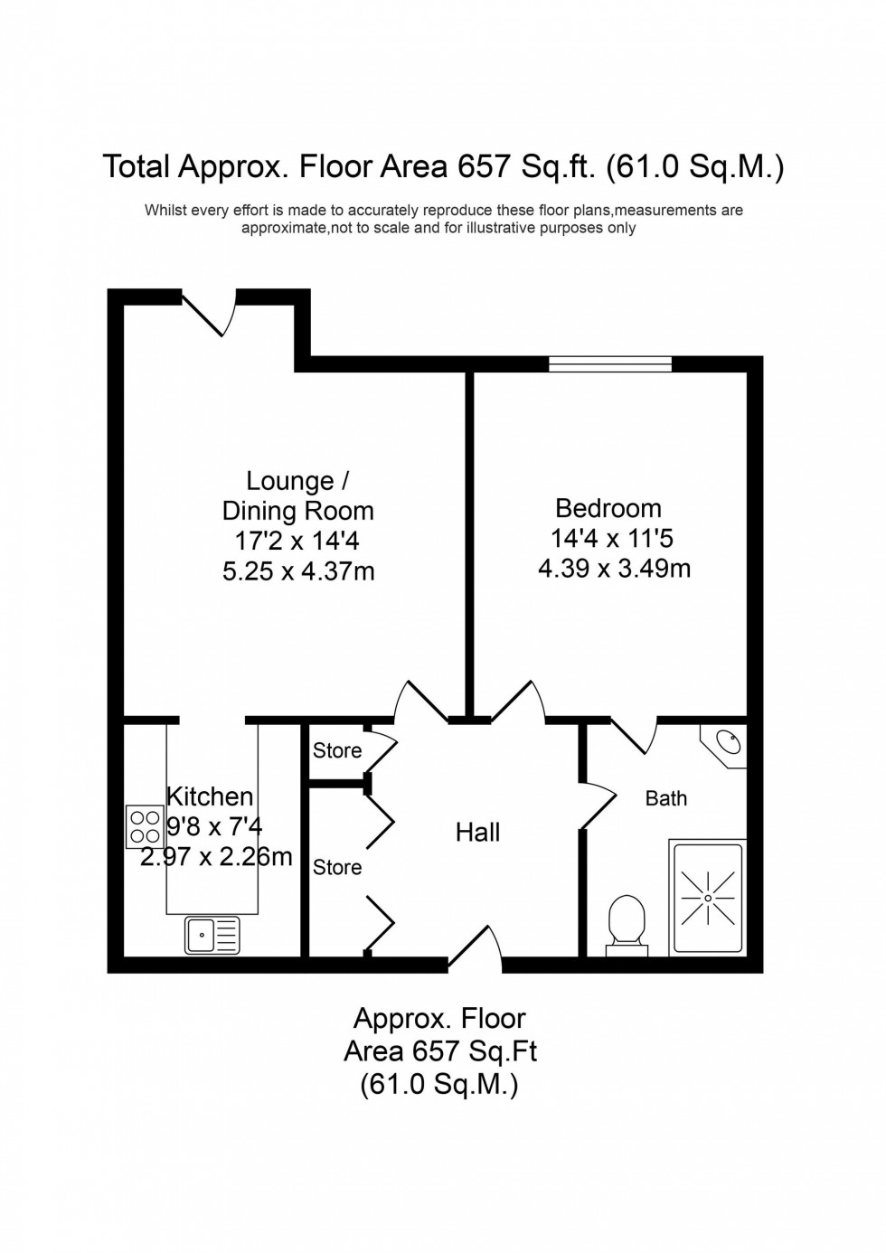 Floorplan for Aughton Street, Brookside Aughton Street, L39