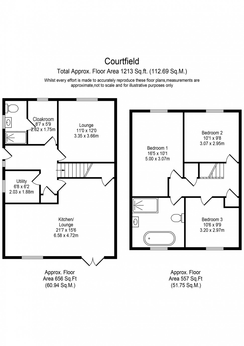 Floorplan for Courtfield, Ormskirk, L39