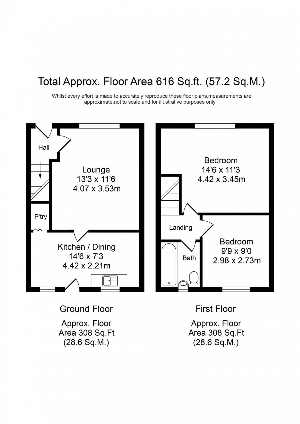 Floorplan for Grimshaw Lane, Ormskirk, L39