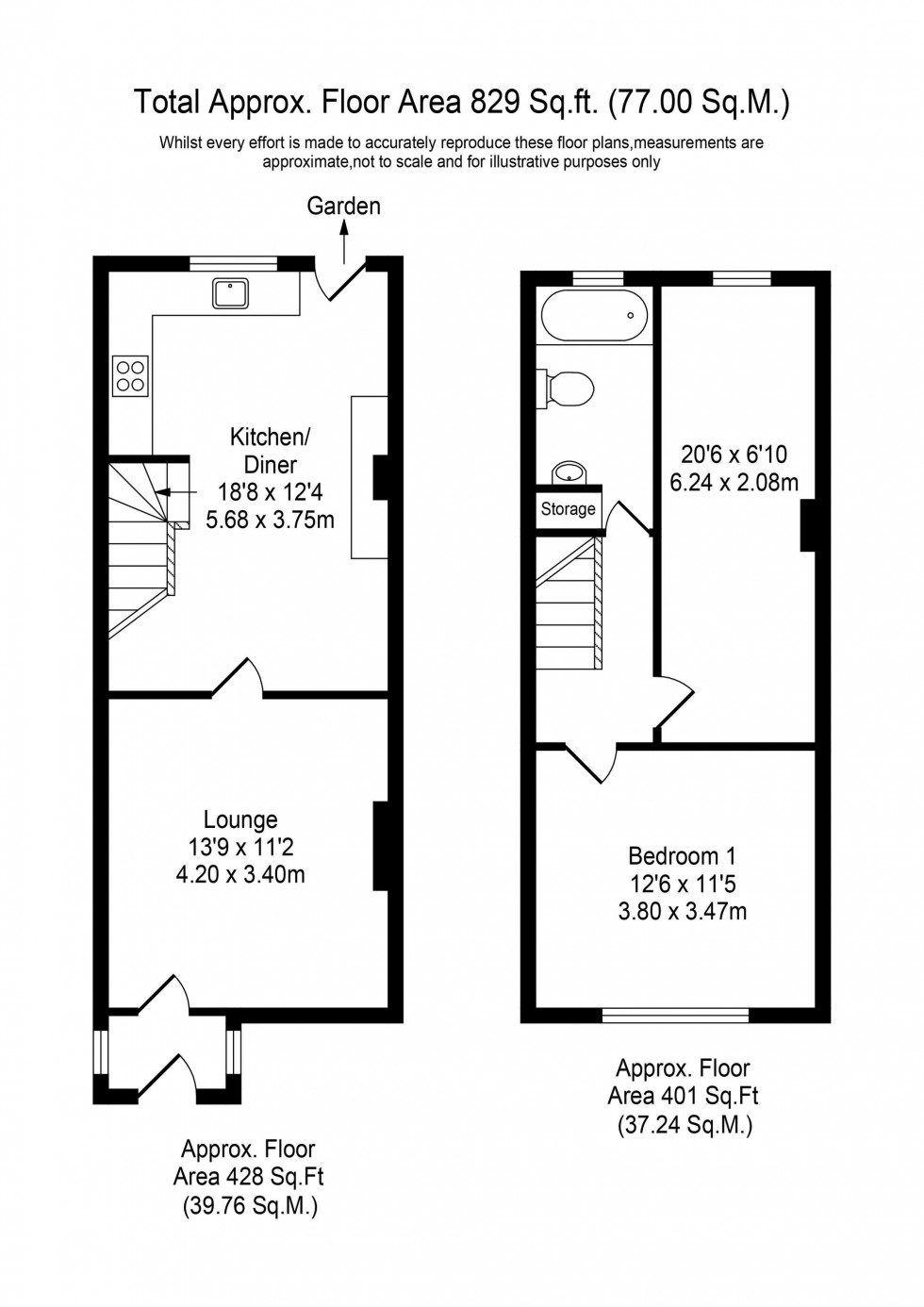 Floorplan for Wigan Road, Ormskirk, L39
