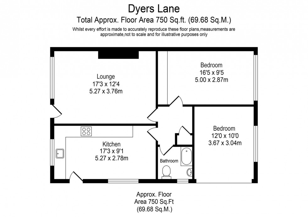 Floorplan for Dyers Lane, Ormskirk, L39
