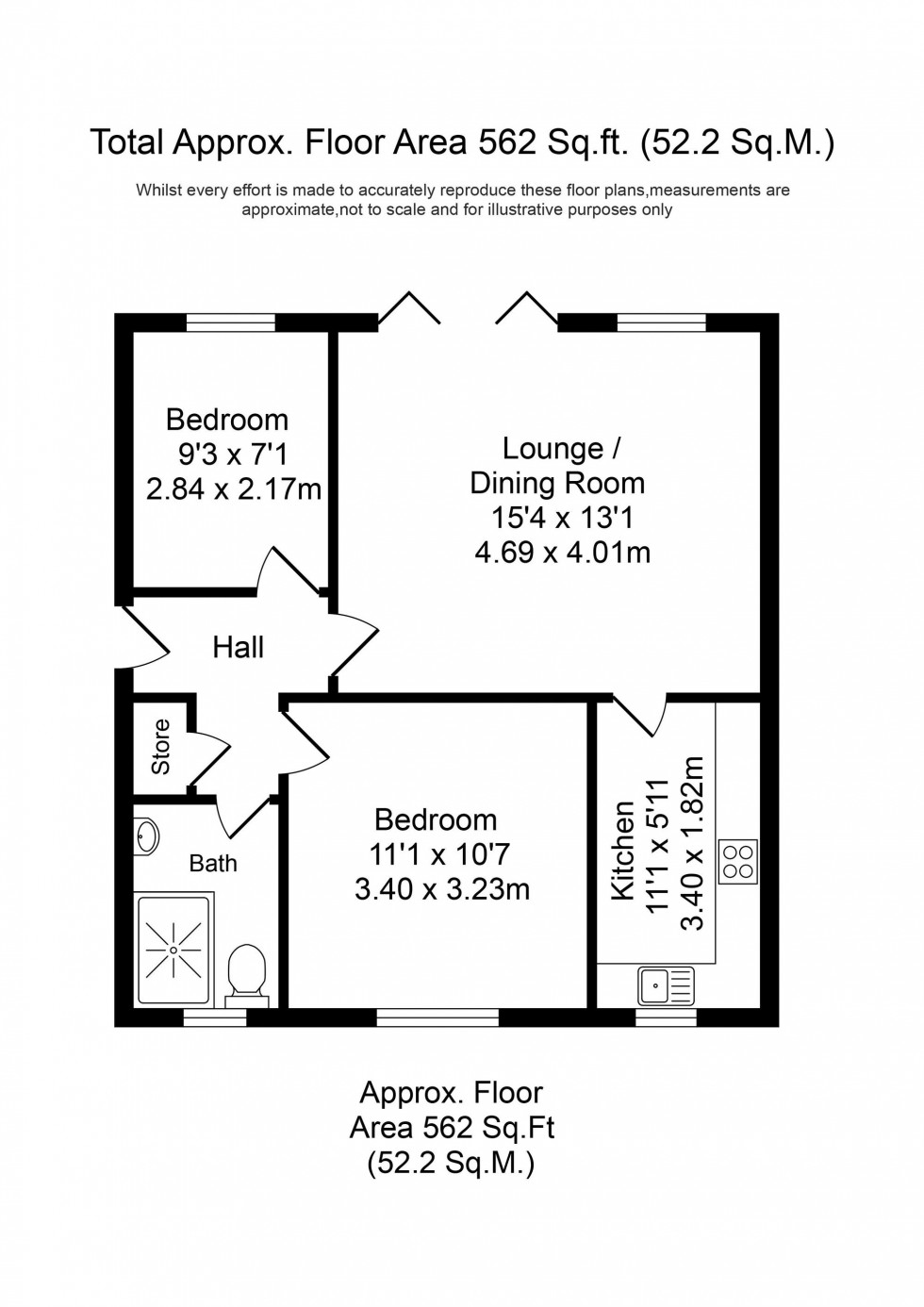 Floorplan for Bridge Avenue, Bridge House Bridge Avenue, L39