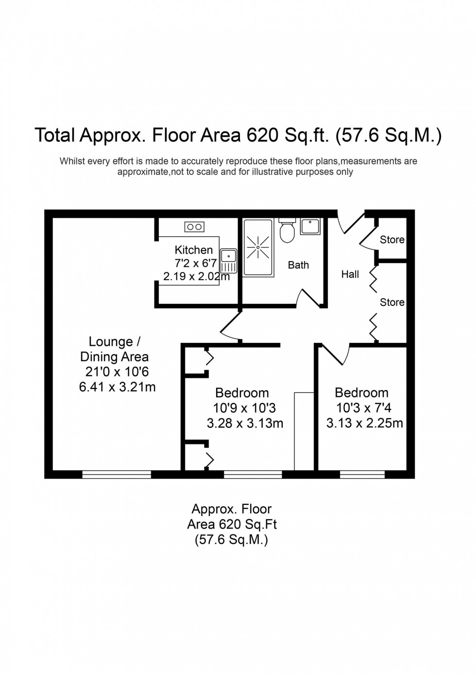 Floorplan for Black Moss Lane, Hillside Court Black Moss Lane, L39