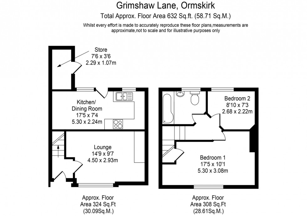 Floorplan for Grimshaw Lane, Ormskirk, L39